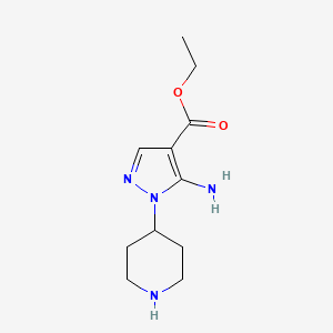 Ethyl 5-amino-1-(piperidin-4-yl)-1H-pyrazole-4-carboxylate