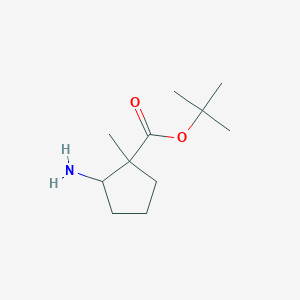 Tert-butyl 2-amino-1-methylcyclopentane-1-carboxylate