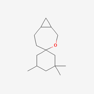 molecular formula C15H26O B13175015 3',3',5'-Trimethyl-3-oxaspiro[bicyclo[5.1.0]octane-4,1'-cyclohexane] 