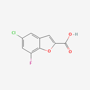 5-Chloro-7-fluoro-1-benzofuran-2-carboxylic acid