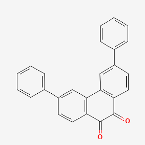 molecular formula C26H16O2 B13175054 3,6-Diphenylphenanthrene-9,10-dione 