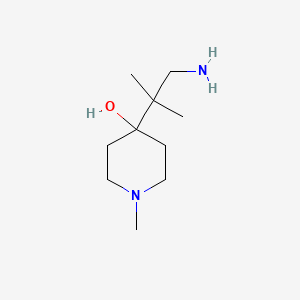 4-(1-Amino-2-methylpropan-2-yl)-1-methylpiperidin-4-ol