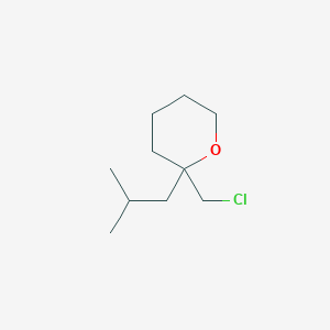 2-(Chloromethyl)-2-(2-methylpropyl)oxane