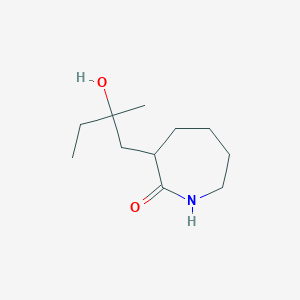 3-(2-Hydroxy-2-methylbutyl)azepan-2-one