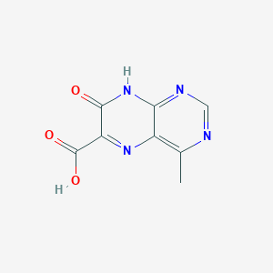 molecular formula C8H6N4O3 B13175104 7-Hydroxy-4-methylpteridine-6-carboxylic acid 