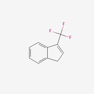 molecular formula C10H7F3 B1317521 3-(三氟甲基)-1H-茚烯 CAS No. 134391-57-4