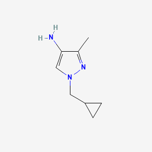 1-(Cyclopropylmethyl)-3-methyl-1h-pyrazol-4-amine