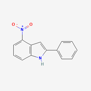 molecular formula C14H10N2O2 B1317524 4-硝基-2-苯基-1H-吲哚 CAS No. 7746-36-3