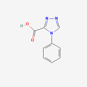 molecular formula C9H7N3O2 B13175241 4-phenyl-4H-1,2,4-triazole-3-carboxylic acid 