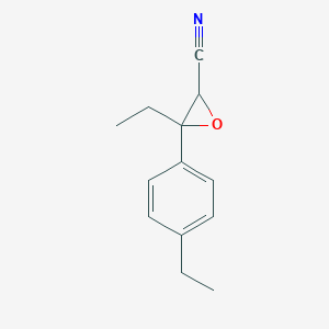 3-Ethyl-3-(4-ethylphenyl)oxirane-2-carbonitrile