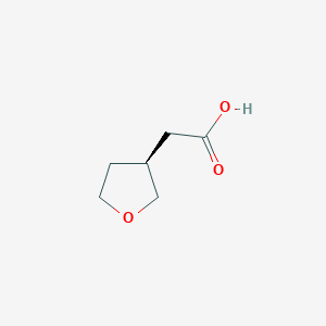 molecular formula C6H10O3 B1317527 (S)-2-(四氢呋喃-3-基)乙酸 CAS No. 146255-26-7