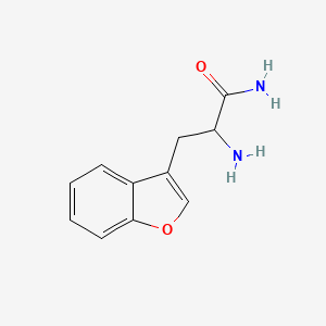 2-Amino-3-(1-benzofuran-3-yl)propanamide