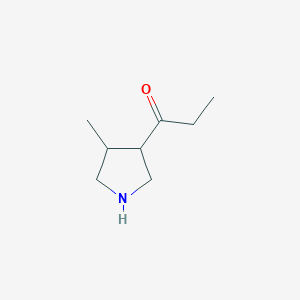 1-(4-Methylpyrrolidin-3-yl)propan-1-one