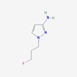 molecular formula C6H10FN3 B13175392 1-(3-fluoropropyl)-1H-pyrazol-3-amine 