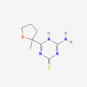 4-Amino-6-(2-methyloxolan-2-yl)-1,3,5-triazine-2-thiol