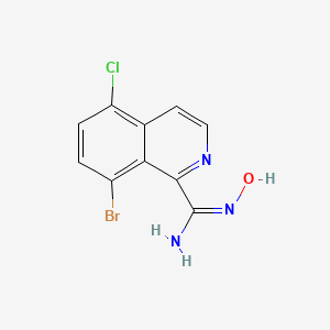 (E)-8-Bromo-5-chloro-N'-hydroxyisoquinoline-1-carboximidamide