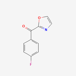 molecular formula C10H6FNO2 B1317549 2-(4-Fluorobenzoyl)oxazole CAS No. 898759-71-2