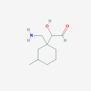 2-[1-(Aminomethyl)-3-methylcyclohexyl]-2-hydroxyacetaldehyde