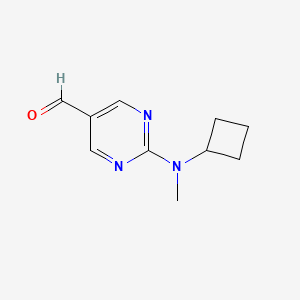 2-[Cyclobutyl(methyl)amino]pyrimidine-5-carbaldehyde