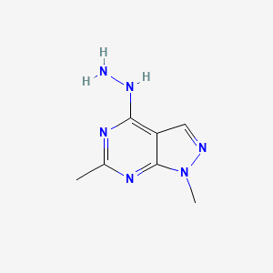 (1,6-Dimethylpyrazolo[3,4-d]pyrimidin-4-yl)hydrazine