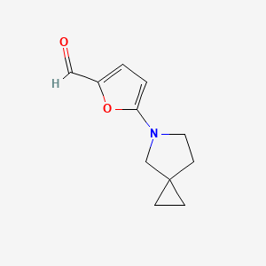 5-{5-Azaspiro[2.4]heptan-5-yl}furan-2-carbaldehyde