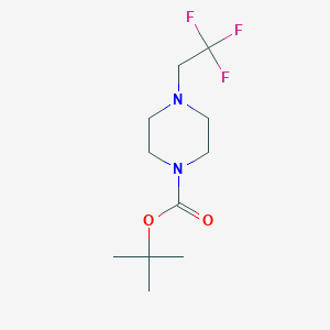 molecular formula C11H19F3N2O2 B1317554 Tert-butyl 4-(2,2,2-trifluoroethyl)piperazine-1-carboxylate CAS No. 692058-21-2