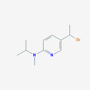 5-(1-Bromoethyl)-N-methyl-N-(propan-2-yl)pyridin-2-amine