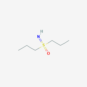 molecular formula C6H15NOS B13175550 Iminodipropyl-lambda6-sulfanone CAS No. 41286-33-3