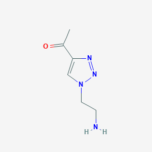 molecular formula C6H10N4O B13175575 1-[1-(2-Aminoethyl)-1H-1,2,3-triazol-4-yl]ethan-1-one 