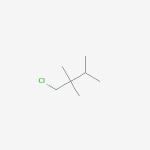 molecular formula C7H15Cl B13175588 1-Chloro-2,2,3-trimethylbutane CAS No. 6366-36-5