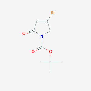 molecular formula C9H12BrNO3 B1317560 叔丁基 4-溴-2-氧代-2,5-二氢-1H-吡咯-1-羧酸酯 CAS No. 947407-87-6