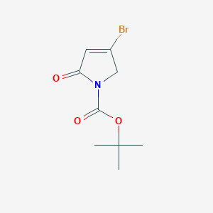 molecular formula C9H12BrNO3 B1317560 叔丁基4-溴-2-氧代-2,5-二氢-1H-吡咯-1-羧酸酯 CAS No. 947407-87-6