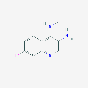 7-Iodo-N4,8-dimethylquinoline-3,4-diamine