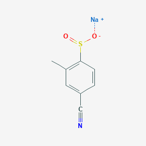 Sodium 4-cyano-2-methylbenzene-1-sulfinate