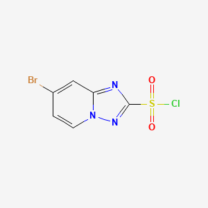 7-Bromo-[1,2,4]triazolo[1,5-a]pyridine-2-sulfonyl chloride