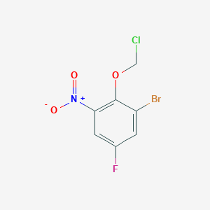 1-Bromo-2-(chloromethoxy)-5-fluoro-3-nitrobenzene