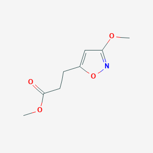 molecular formula C8H11NO4 B1317565 Methyl 3-(3-methoxyisoxazol-5-yl)propanoate CAS No. 16880-23-2