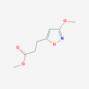 molecular formula C8H11NO4 B1317565 Methyl-3-(3-Methoxyisoxazol-5-yl)propanoat CAS No. 16880-23-2