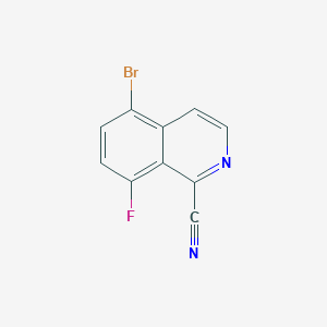 5-Bromo-8-fluoroisoquinoline-1-carbonitrile