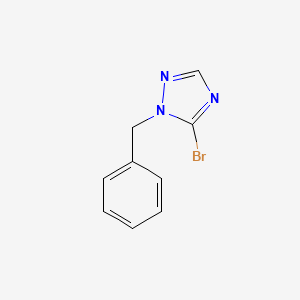 molecular formula C9H8BrN3 B1317566 1-苄基-5-溴-1H-1,2,4-三唑 CAS No. 1352925-80-4