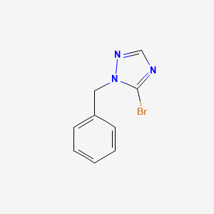 molecular formula C9H8BrN3 B1317566 1-ベンジル-5-ブロモ-1H-1,2,4-トリアゾール CAS No. 1352925-80-4