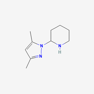 2-(3,5-Dimethyl-1H-pyrazol-1-yl)piperidine