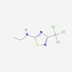 N-Ethyl-3-(trichloromethyl)-1,2,4-thiadiazol-5-amine