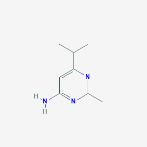 molecular formula C8H13N3 B1317569 6-异丙基-2-甲基嘧啶-4-胺 CAS No. 95206-97-6