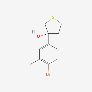 3-(4-Bromo-3-methylphenyl)thiolan-3-ol