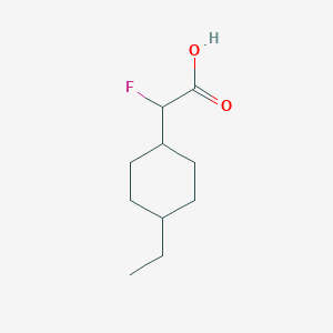 2-(4-Ethylcyclohexyl)-2-fluoroacetic acid