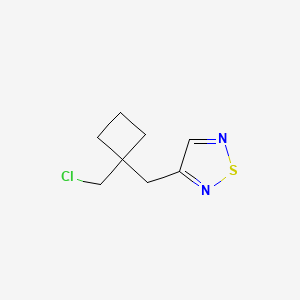 3-{[1-(Chloromethyl)cyclobutyl]methyl}-1,2,5-thiadiazole