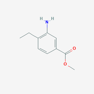 molecular formula C10H13NO2 B1317573 甲基3-氨基-4-乙基苯甲酸酯 CAS No. 24812-93-9