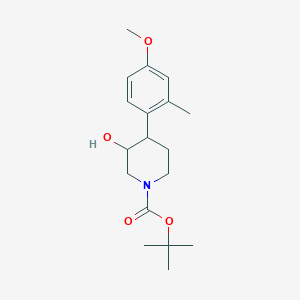 Tert-butyl 3-hydroxy-4-(4-methoxy-2-methylphenyl)piperidine-1-carboxylate