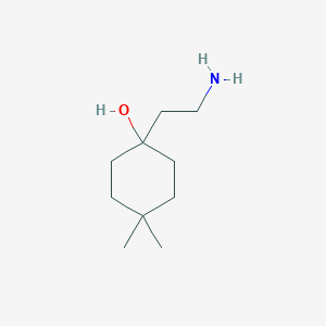 1-(2-Aminoethyl)-4,4-dimethylcyclohexan-1-ol